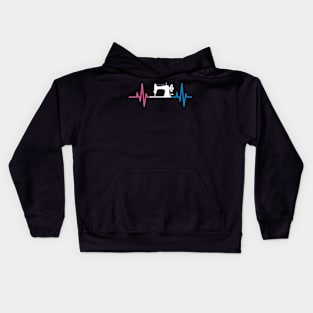 Knitting Heartbeat Kids Hoodie